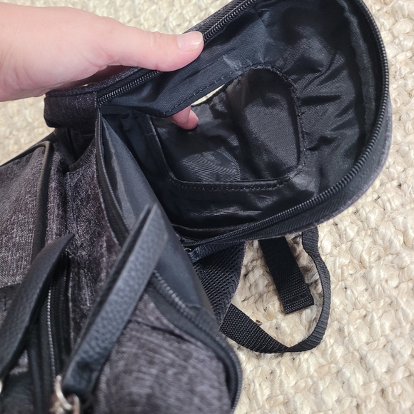 Baby Boom Adjustable Shoulder Strap Insulated Pockets Backpack Diaper Bag Black - Picture 8 of 11